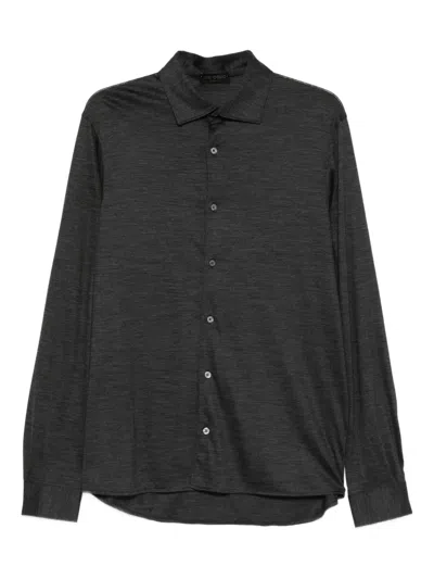 Dell'oglio Buttoned Shirt In Animal Print