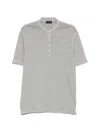 Dell'oglio Button-placket T-shirt In Gray