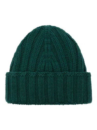 Dell'oglio Cashmere Beanie In Green