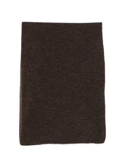 Dell'oglio Cashmere Scarf In Brown