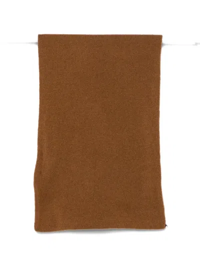 Dell'oglio Cashmere Scarf In Brown