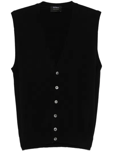 Dell'oglio Cashmere Vest In Black