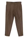 Dell'oglio Checked Trousers In Brown
