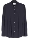 Dell'oglio Classic-collar Buttoned Shirt In Blue