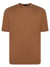 Dell'oglio Classic Cotton T-shirt In Brown