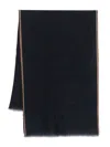 Dell'oglio Contrasting-trim Scarf In 蓝色