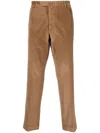 Dell'oglio Corduroy Straight-leg Trousers In Brown