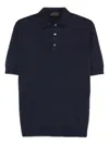 Dell'oglio Classic Polo-style Blue T-shirt In Cotton In Blue
