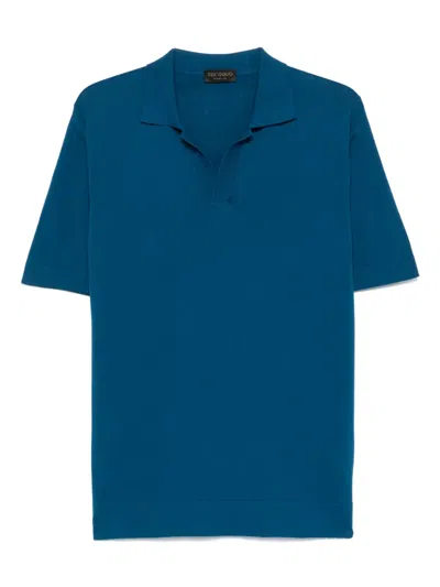 Dell'oglio Cotton T-shirt In 蓝色