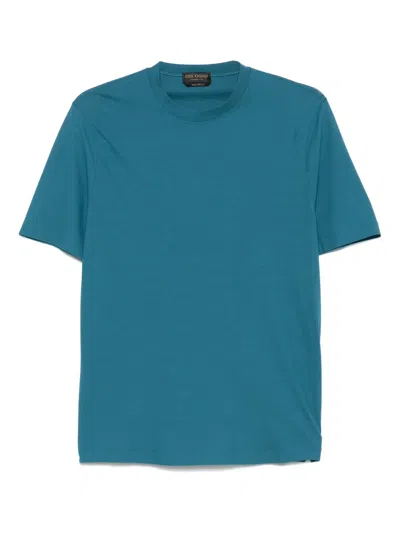 Dell'oglio Cotton T-shirt In Blue