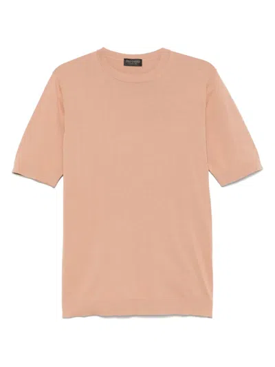 Dell'oglio Cotton T-shirt In Neutrals
