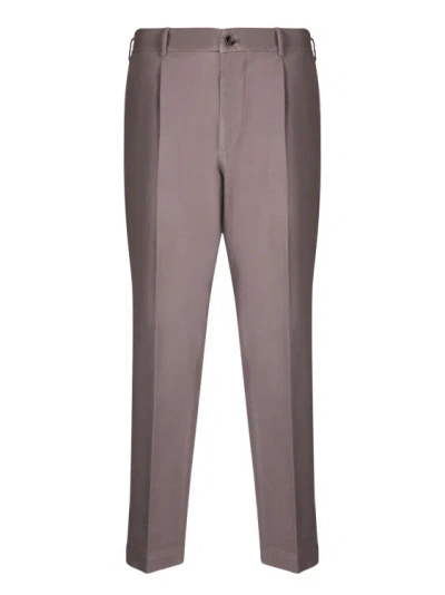 Dell'oglio Cotton Trousers In Grey