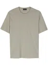 Dell'oglio Crew-neck Cotton T-shirt In Grey