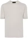 Dell'oglio Crew-neck Cotton T-shirt In Grey