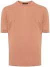 Dell'oglio Crew-neck Cotton T-shirt In Pink