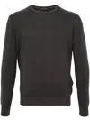 Dell'oglio Crew-neck Merino-wool Jumper In Grey