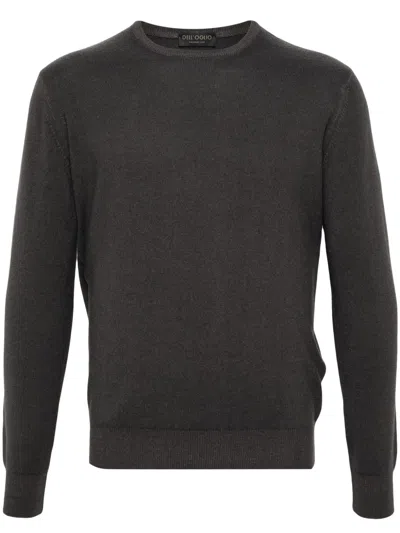 Dell'oglio Crew-neck Merino-wool Jumper In Grey
