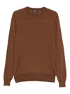 Dell'oglio Crew-neck Sweater In Brown