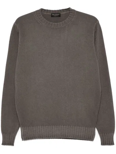 Dell'oglio Crew Neck Sweater In Grey
