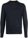 Dell'oglio Crew-neck Yak-blend Jumper In Blue