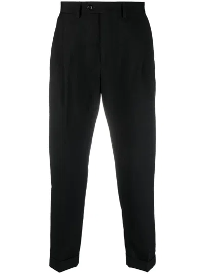 Dell'oglio Cropped Tailored Trousers In Black