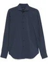 Dell'oglio Cutaway-collar Shirt In Blue