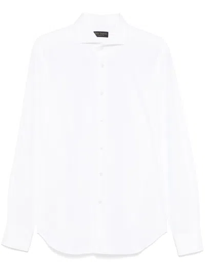 Dell'oglio Cutaway-collar Shirt In White