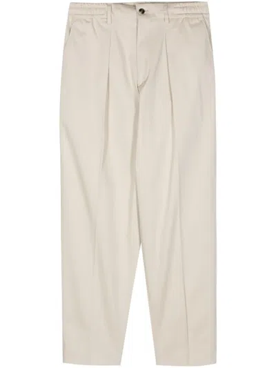 Dell'oglio Dominique Twill Trousers In Neutrals
