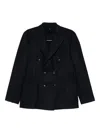 Dell'oglio Double-breasted Blazer In Black