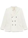 Dell'oglio Double-breasted Blazer In White