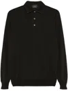 Dell'oglio Fine-knit Polo Shirt In Grün