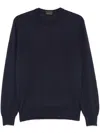 Dell'oglio Fine-knit Sweater In Blue