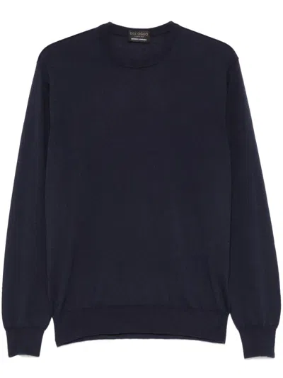 Dell'oglio Fine-knit Sweater In Blue