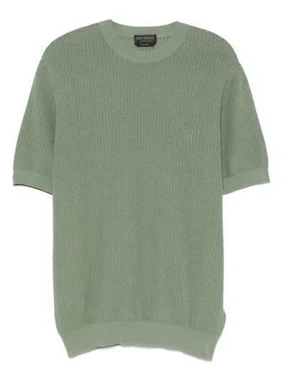 Dell'oglio Fine-knit T-shirt In Green