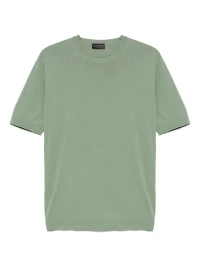 Dell'oglio Fein Gestricktes T-shirt In Grün