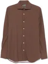 Dell'oglio Graphic Print Shirt In Brown