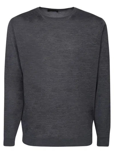 DELL'OGLIO GREY VIRGIN WOOL KNITWEAR
