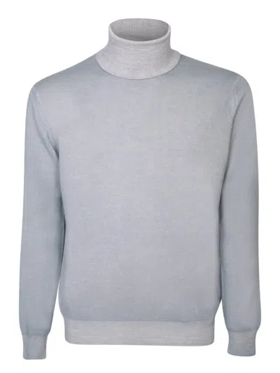 Dell'oglio Grey Wool Blend Knitwear In White