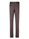 Dell'oglio Jaspe Wool Pants In Brown