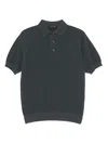 Dell'oglio Knitted Polo Shirt In Grey