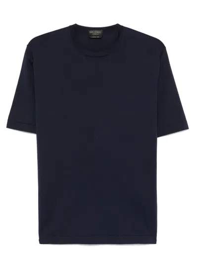 Dell'oglio Knitted T-shirt In 蓝色