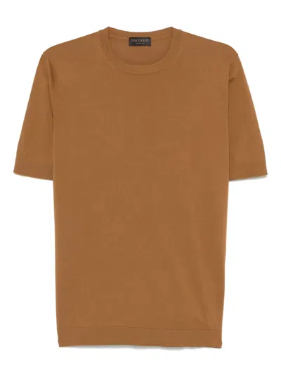Dell'oglio Knitted T-shirt In 褐色