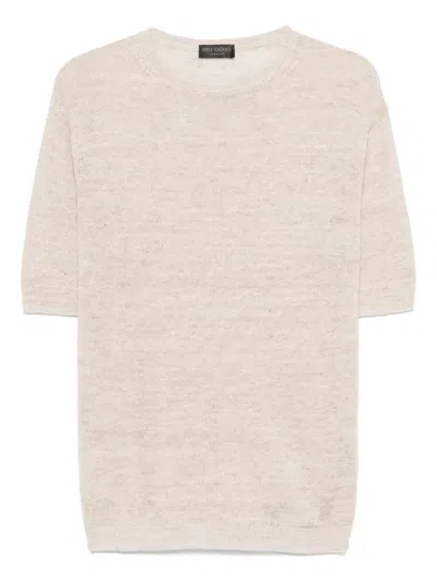 Dell'oglio Gestricktes T-shirt In Nude