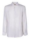 DELL'OGLIO LIGHTWEIGHT LINEN SHIRT WITH A STRIPED PATTERN