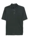 Dell'oglio Linen Polo Shirt In Grey