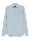 Dell'oglio Linen Shirt In Blue