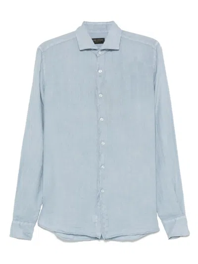 Dell'oglio Linen Shirt In Blue