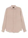 Dell'oglio Linen Shirt In Brown