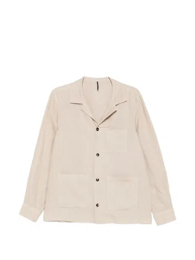 Dell'oglio Linen Shirt In Neutral