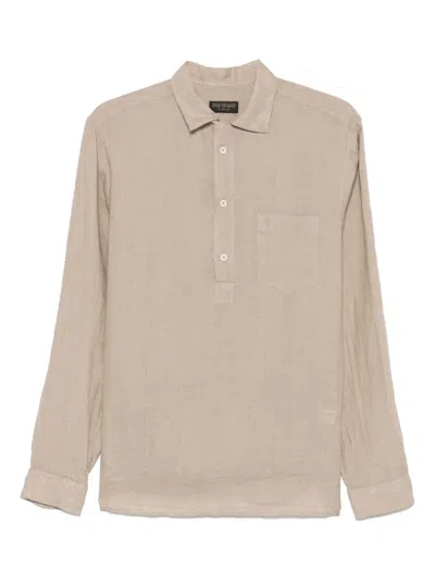 Dell'oglio Linen Shirt In Neutrals